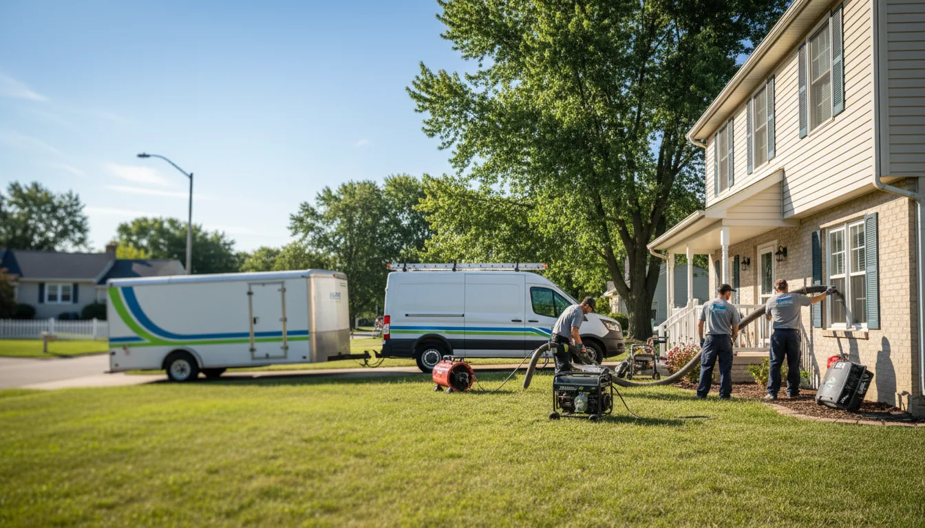 Flooded Basement Restoration And Cleanup With Repair in Rushville, IL near me